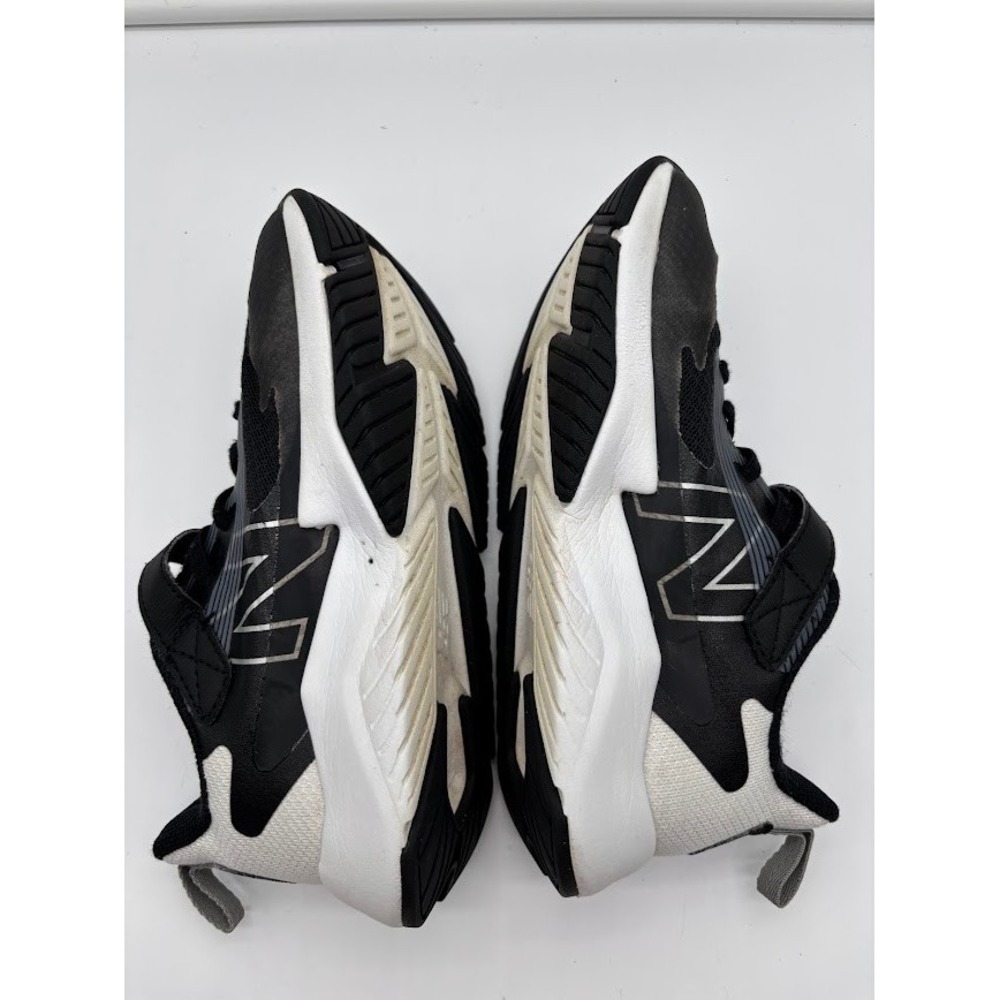 New Balance Rave Run v1 Kids Sneakers Black White Mesh Hook and Loop Strap - Picture 9 of 10
